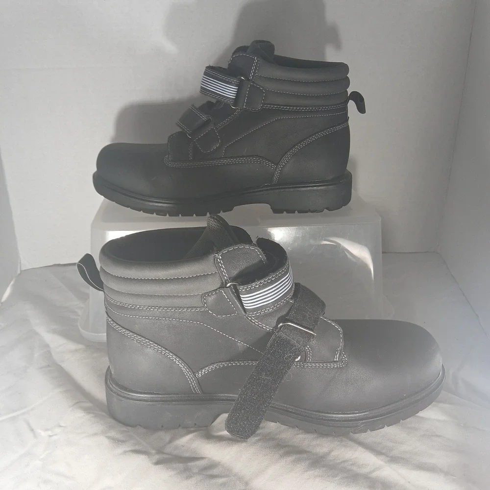 Deer Stags Marker Mens 7M Black Waterproof Thinsulate Hook Loop Work Boots 20732